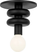 Visual Comfort Studio - SCDJFM145MBK - One Light Solitaire - Malcolm - Midnight Black