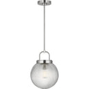 One Light Pendant<br /><span style="color:#4AB0CE;">Entrega: 4-10 dias en USA</span><br /><span style="color:#4AB0CE;font-size:60%;">PREGUNTE POR ENTREGA EN PANAMA</span><br />Collection: Preston<br />Finish: Brushed Nickel