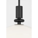 One Light Pendant<br /><span style="color:#4AB0CE;">Entrega: 4-10 dias en USA</span><br /><span style="color:#4AB0CE;font-size:60%;">PREGUNTE POR ENTREGA EN PANAMA</span><br />Collection: Malcolm<br />Finish: Midnight Black