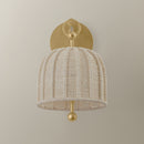 One Light Wall Sconce<br /><span style="color:#4AB0CE;">Entrega: 17-18 semanas en USA</span><br /><span style="color:#4AB0CE;font-size:60%;">PREGUNTE POR ENTREGA EN PANAMA</span><br />Collection: Lonnie<br />Finish: Vintage Gold Leaf