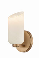 One Light Bath and Vanity<br /><span style="color:#4AB0CE;">Entrega: 4-10 dias en USA</span><br /><span style="color:#4AB0CE;font-size:60%;">PREGUNTE POR ENTREGA EN PANAMA</span><br />Collection: Hermann<br />Finish: Patina Brass