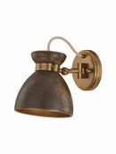 One Light Wall Sconce<br /><span style="color:#4AB0CE;">Entrega: 4-10 dias en USA</span><br /><span style="color:#4AB0CE;font-size:60%;">PREGUNTE POR ENTREGA EN PANAMA</span><br />Collection: Allston<br />Finish: Patina Brass