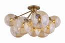 Nine Light Semi Flush Mount<br /><span style="color:#4AB0CE;">Entrega: 4-10 dias en USA</span><br /><span style="color:#4AB0CE;font-size:60%;">PREGUNTE POR ENTREGA EN PANAMA</span><br />Collection: Santee<br />Finish: Patina Brass