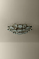 Four Light Flush Mount<br /><span style="color:#4AB0CE;">Entrega: 17-18 semanas en USA</span><br /><span style="color:#4AB0CE;font-size:60%;">PREGUNTE POR ENTREGA EN PANAMA</span><br />Collection: Wassama<br />Finish: Patina Brass