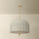 Six Light Pendant<br /><span style="color:#4AB0CE;">Entrega: 17-18 semanas en USA</span><br /><span style="color:#4AB0CE;font-size:60%;">PREGUNTE POR ENTREGA EN PANAMA</span><br />Collection: Lonnie<br />Finish: Vintage Gold Leaf