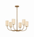 Six Light Chandelier<br /><span style="color:#4AB0CE;">Entrega: 4-10 dias en USA</span><br /><span style="color:#4AB0CE;font-size:60%;">PREGUNTE POR ENTREGA EN PANAMA</span><br />Collection: Teddy<br />Finish: Patina Brass