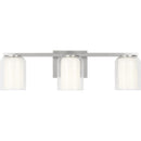 Three Light Vanity<br /><span style="color:#4AB0CE;">Entrega: 4-10 dias en USA</span><br /><span style="color:#4AB0CE;font-size:60%;">PREGUNTE POR ENTREGA EN PANAMA</span><br />Collection: Holden<br />Finish: Brushed Nickel