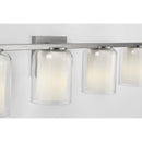 Four Light Vanity<br /><span style="color:#4AB0CE;">Entrega: 4-10 dias en USA</span><br /><span style="color:#4AB0CE;font-size:60%;">PREGUNTE POR ENTREGA EN PANAMA</span><br />Collection: Holden<br />Finish: Brushed Nickel