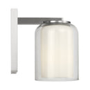 One Light Wall Sconce<br /><span style="color:#4AB0CE;">Entrega: 4-10 dias en USA</span><br /><span style="color:#4AB0CE;font-size:60%;">PREGUNTE POR ENTREGA EN PANAMA</span><br />Collection: Holden<br />Finish: Brushed Nickel