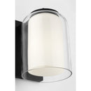 One Light Wall Sconce<br /><span style="color:#4AB0CE;">Entrega: 4-10 dias en USA</span><br /><span style="color:#4AB0CE;font-size:60%;">PREGUNTE POR ENTREGA EN PANAMA</span><br />Collection: Holden<br />Finish: Midnight Black