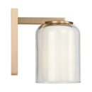 One Light Wall Sconce<br /><span style="color:#4AB0CE;">Entrega: 4-10 dias en USA</span><br /><span style="color:#4AB0CE;font-size:60%;">PREGUNTE POR ENTREGA EN PANAMA</span><br />Collection: Holden<br />Finish: Satin Brass