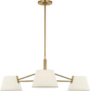 Visual Comfort Studio - SCRJCH194EBSWL - Three Light Chandelier - Hale - Estate Brass