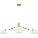 Three Light Chandelier<br /><span style="color:#4AB0CE;">Entrega: 4-10 dias en USA</span><br /><span style="color:#4AB0CE;font-size:60%;">PREGUNTE POR ENTREGA EN PANAMA</span><br />Collection: Hale<br />Finish: Estate Brass