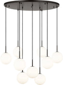 Visual Comfort Studio - SCRJCH206AIOEG - Nine Light Chandelier - Sorelle - Aged Iron