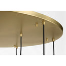 Nine Light Chandelier<br /><span style="color:#4AB0CE;">Entrega: 4-5 semanas en USA</span><br /><span style="color:#4AB0CE;font-size:60%;">PREGUNTE POR ENTREGA EN PANAMA</span><br />Collection: Sorelle<br />Finish: Estate Brass
