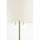 Two Light Floor Lamp<br /><span style="color:#4AB0CE;">Entrega: 9-10 semanas en USA</span><br /><span style="color:#4AB0CE;font-size:60%;">PREGUNTE POR ENTREGA EN PANAMA</span><br />Collection: Sayer<br />Finish: Estate Brass