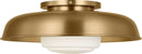Visual Comfort Studio - SCRJFM169EBSOEG - One Light Flush Mount - Liora - Estate Brass