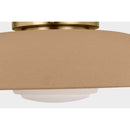 One Light Flush Mount<br /><span style="color:#4AB0CE;">Entrega: 4-5 semanas en USA</span><br /><span style="color:#4AB0CE;font-size:60%;">PREGUNTE POR ENTREGA EN PANAMA</span><br />Collection: Liora<br />Finish: Estate Brass