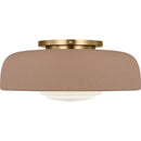 One Light Flush Mount<br /><span style="color:#4AB0CE;">Entrega: 4-5 semanas en USA</span><br /><span style="color:#4AB0CE;font-size:60%;">PREGUNTE POR ENTREGA EN PANAMA</span><br />Collection: Liora<br />Finish: Estate Brass