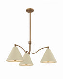 Three Light Chandelier<br /><span style="color:#4AB0CE;">Entrega: 4-10 dias en USA</span><br /><span style="color:#4AB0CE;font-size:60%;">PREGUNTE POR ENTREGA EN PANAMA</span><br />Collection: Clive<br />Finish: Patina Brass