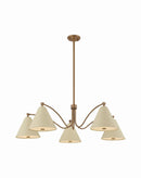Five Light Chandelier<br /><span style="color:#4AB0CE;">Entrega: 4-10 dias en USA</span><br /><span style="color:#4AB0CE;font-size:60%;">PREGUNTE POR ENTREGA EN PANAMA</span><br />Collection: Clive<br />Finish: Patina Brass