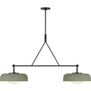 Two Light Linear Chandelier<br /><span style="color:#4AB0CE;">Entrega: 2-3 semanas en USA</span><br /><span style="color:#4AB0CE;font-size:60%;">PREGUNTE POR ENTREGA EN PANAMA</span><br />Collection: Liora<br />Finish: Aged Iron
