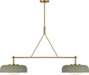Visual Comfort Studio - SCRJLS171EBSSSOEG - Two Light Linear Chandelier - Liora - Estate Brass