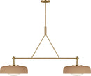 Two Light Linear Chandelier<br /><span style="color:#4AB0CE;">Entrega: 3-4 semanas en USA</span><br /><span style="color:#4AB0CE;font-size:60%;">PREGUNTE POR ENTREGA EN PANAMA</span><br />Collection: Liora<br />Finish: Estate Brass