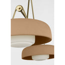 Two Light Linear Chandelier<br /><span style="color:#4AB0CE;">Entrega: 3-4 semanas en USA</span><br /><span style="color:#4AB0CE;font-size:60%;">PREGUNTE POR ENTREGA EN PANAMA</span><br />Collection: Liora<br />Finish: Estate Brass