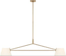 Visual Comfort Studio - SCRJLS193EBSWL - Two Light Linear Chandelier - Hale - Estate Brass