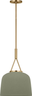 One Light Pendant<br /><span style="color:#4AB0CE;">Entrega: 4-10 dias en USA</span><br /><span style="color:#4AB0CE;font-size:60%;">PREGUNTE POR ENTREGA EN PANAMA</span><br />Collection: Liora<br />Finish: Estate Brass