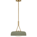 One Light Pendant<br /><span style="color:#4AB0CE;">Entrega: 22-23 semanas en USA</span><br /><span style="color:#4AB0CE;font-size:60%;">PREGUNTE POR ENTREGA EN PANAMA</span><br />Collection: Liora<br />Finish: Estate Brass