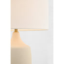 One Light Table Lamp<br /><span style="color:#4AB0CE;">Entrega: 4-10 dias en USA</span><br /><span style="color:#4AB0CE;font-size:60%;">PREGUNTE POR ENTREGA EN PANAMA</span><br />Collection: Sayer<br />Finish: Estate Brass