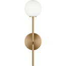 One Light Wall Sconce<br /><span style="color:#4AB0CE;">Entrega: 5-6 semanas en USA</span><br /><span style="color:#4AB0CE;font-size:60%;">PREGUNTE POR ENTREGA EN PANAMA</span><br />Collection: Sorelle<br />Finish: Estate Brass