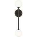 Two Light Wall Sconce<br /><span style="color:#4AB0CE;">Entrega: 5-6 semanas en USA</span><br /><span style="color:#4AB0CE;font-size:60%;">PREGUNTE POR ENTREGA EN PANAMA</span><br />Collection: Sorelle<br />Finish: Aged Iron