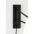 One Light Wall Sconce<br /><span style="color:#4AB0CE;">Entrega: 6-7 semanas en USA</span><br /><span style="color:#4AB0CE;font-size:60%;">PREGUNTE POR ENTREGA EN PANAMA</span><br />Collection: Hale<br />Finish: Aged Iron