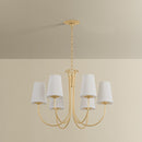 Six Light Chandelier<br /><span style="color:#4AB0CE;">Entrega: 17-18 semanas en USA</span><br /><span style="color:#4AB0CE;font-size:60%;">PREGUNTE POR ENTREGA EN PANAMA</span><br />Collection: Weiland<br />Finish: Vintage Gold Leaf