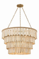 12 Light Chandelier<br /><span style="color:#4AB0CE;">Entrega: 24-25 semanas en USA</span><br /><span style="color:#4AB0CE;font-size:60%;">PREGUNTE POR ENTREGA EN PANAMA</span><br />Collection: Bentley<br />Finish: Patina Brass