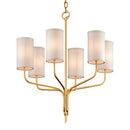 Troy Lighting - F6166 - Six Light Chandelier - Juniper - Textured Gold Leaf