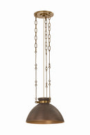 One Light Pendant<br /><span style="color:#4AB0CE;">Entrega: 4-10 dias en USA</span><br /><span style="color:#4AB0CE;font-size:60%;">PREGUNTE POR ENTREGA EN PANAMA</span><br />Collection: Allston<br />Finish: Patina Brass