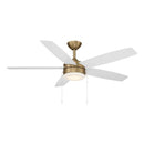52" Ceiling Fan<br /><span style="color:#4AB0CE;">Entrega: 4-10 dias en USA</span><br /><span style="color:#4AB0CE;font-size:60%;">PREGUNTE POR ENTREGA EN PANAMA</span><br />Collection: Airetor<br />Finish: Brushed Brass