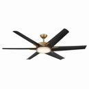 65" Ceiling Fan<br /><span style="color:#4AB0CE;">Entrega: 4-10 dias en USA</span><br /><span style="color:#4AB0CE;font-size:60%;">PREGUNTE POR ENTREGA EN PANAMA</span><br />Collection: Deco<br />Finish: Heritage Brass