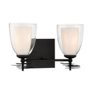 Two Light Vanity<br /><span style="color:#4AB0CE;">Entrega: 4-10 dias en USA</span><br /><span style="color:#4AB0CE;font-size:60%;">PREGUNTE POR ENTREGA EN PANAMA</span><br />Collection: Elowen<br />Finish: Dark Matte Black
