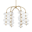 LED Chandelier<br /><span style="color:#4AB0CE;">Entrega: 4-10 dias en USA</span><br /><span style="color:#4AB0CE;font-size:60%;">PREGUNTE POR ENTREGA EN PANAMA</span><br />Collection: Bollavino<br />Finish: Legacy Brass