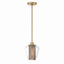 One Light Mini Pendant<br /><span style="color:#4AB0CE;">Entrega: 4-10 dias en USA</span><br /><span style="color:#4AB0CE;font-size:60%;">PREGUNTE POR ENTREGA EN PANAMA</span><br />Collection: Kiruna<br />Finish: Legacy Brass