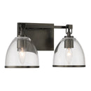 Two Light Vanity<br /><span style="color:#4AB0CE;">Entrega: 4-10 dias en USA</span><br /><span style="color:#4AB0CE;font-size:60%;">PREGUNTE POR ENTREGA EN PANAMA</span><br />Collection: Wynnfrost<br />Finish: Rustic Gun Metal