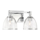 Two Light Vanity<br /><span style="color:#4AB0CE;">Entrega: 4-10 dias en USA</span><br /><span style="color:#4AB0CE;font-size:60%;">PREGUNTE POR ENTREGA EN PANAMA</span><br />Collection: Wynnfrost<br />Finish: Chrome