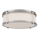 LED Flush Mount<br /><span style="color:#4AB0CE;">Entrega: 4-10 dias en USA</span><br /><span style="color:#4AB0CE;font-size:60%;">PREGUNTE POR ENTREGA EN PANAMA</span><br />Collection: Merick<br />Finish: Brushed Nickel