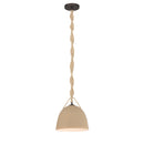One Light Pendant<br /><span style="color:#4AB0CE;">Entrega: 4-10 dias en USA</span><br /><span style="color:#4AB0CE;font-size:60%;">PREGUNTE POR ENTREGA EN PANAMA</span><br />Collection: Cordón<br />Finish: Dark Bronze