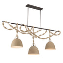 Three Light Linear Chandelier<br /><span style="color:#4AB0CE;">Entrega: 4-10 dias en USA</span><br /><span style="color:#4AB0CE;font-size:60%;">PREGUNTE POR ENTREGA EN PANAMA</span><br />Collection: Cordón<br />Finish: Dark Bronze